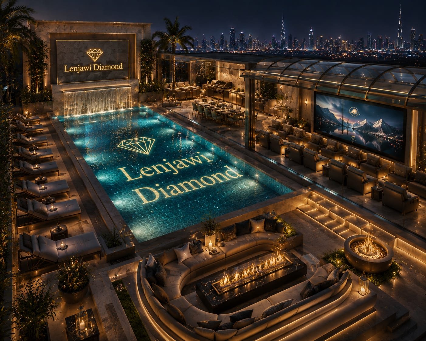 Lenjawi Diamond — rooftop infinity pool